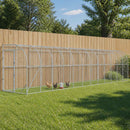 vidaXL Fali Tyúkól Ezüst 600 x 150 x 215 cm Horganyzott Acél