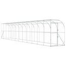vidaXL Fali Tyúkól Ezüst 600 x 150 x 215 cm Horganyzott Acél