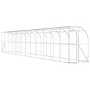 vidaXL Fali Tyúkól Ezüst 600 x 150 x 215 cm Horganyzott Acél