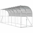 vidaXL Fali Tyúkól Ezüst 600 x 150 x 215 cm Horganyzott Acél