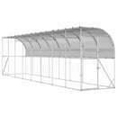 vidaXL Fali Tyúkól Ezüst 600 x 150 x 215 cm Horganyzott Acél