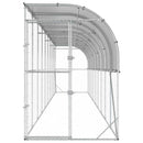 vidaXL Fali Tyúkól Ezüst 600 x 150 x 215 cm Horganyzott Acél