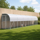 vidaXL Fali Tyúkól Ezüst 600 x 150 x 215 cm Horganyzott Acél