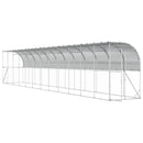 vidaXL Fali Tyúkól Ezüst 600 x 150 x 215 cm Horganyzott Acél