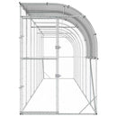 vidaXL Falat támasztó tyúkól Ezüst 800 x 100 x 215 cm Horganyzott Acél