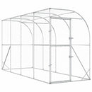 vidaXL Fali Tyúkól Ezüst 600 x 150 x 215 cm Horganyzott Acél