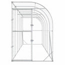 vidaXL Fali Tyúkól Ezüst 600 x 150 x 215 cm Horganyzott Acél
