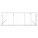 vidaXL Fali Tyúkól Ezüst 600 x 150 x 215 cm Horganyzott Acél