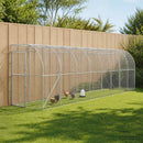 vidaXL Fali Tyúkól Ezüst 600 x 150 x 215 cm Horganyzott Acél