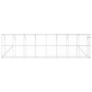 vidaXL Fali Tyúkól Ezüst 600 x 150 x 215 cm Horganyzott Acél