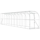 vidaXL Fali Tyúkól Ezüst 600 x 150 x 215 cm Horganyzott Acél