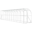 vidaXL Fali Tyúkól Ezüst 600 x 150 x 215 cm Horganyzott Acél