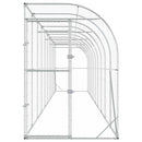 vidaXL Fali Tyúkól Ezüst 600 x 150 x 215 cm Horganyzott Acél