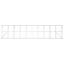 vidaXL Fali Tyúkól Ezüst 600 x 150 x 215 cm Horganyzott Acél