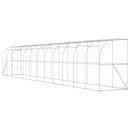 vidaXL Fali Tyúkól Ezüst 600 x 150 x 215 cm Horganyzott Acél