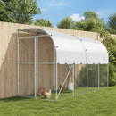 vidaXL Fali Tyúkól Ezüst 600 x 150 x 215 cm Horganyzott Acél