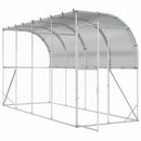 vidaXL Fali Tyúkól Ezüst 600 x 150 x 215 cm Horganyzott Acél