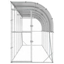 vidaXL Fali Tyúkól Ezüst 600 x 150 x 215 cm Horganyzott Acél