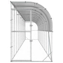 vidaXL Fali Tyúkól Ezüst 600 x 150 x 215 cm Horganyzott Acél
