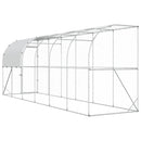 vidaXL Falat támasztó tyúkól Ezüst 600 x 150 x 215 cm Horganyzott Acél