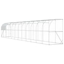 vidaXL Falat támasztó tyúkól Ezüst 1200 x 150 x 215 cm
