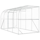 vidaXL Fali Tyúkól Ezüst 600 x 150 x 215 cm Horganyzott Acél