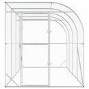 vidaXL Fali Tyúkól Ezüst 600 x 150 x 215 cm Horganyzott Acél