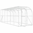vidaXL Fali Tyúkól Ezüst 600 x 150 x 215 cm Horganyzott Acél