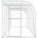 vidaXL Fali Tyúkól Ezüst 600 x 150 x 215 cm Horganyzott Acél