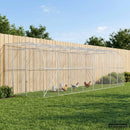 vidaXL Fali Tyúkól Ezüst 600 x 150 x 215 cm Horganyzott Acél