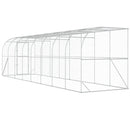 vidaXL Fali Tyúkól Ezüst 600 x 150 x 215 cm Horganyzott Acél