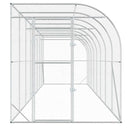 vidaXL Fali Tyúkól Ezüst 600 x 150 x 215 cm Horganyzott Acél