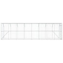 vidaXL Fali Tyúkól Ezüst 600 x 150 x 215 cm Horganyzott Acél