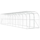 vidaXL Fali Tyúkól Ezüst 600 x 150 x 215 cm Horganyzott Acél