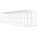 vidaXL Fali Tyúkól Ezüst 600 x 150 x 215 cm Horganyzott Acél