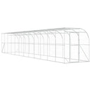 vidaXL Fali Tyúkól Ezüst 600 x 150 x 215 cm Horganyzott Acél
