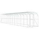 vidaXL Fali Tyúkól Ezüst 600 x 150 x 215 cm Horganyzott Acél