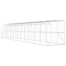 vidaXL Fali Tyúkól Ezüst 600 x 150 x 215 cm Horganyzott Acél