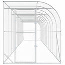 vidaXL Fali Tyúkól Ezüst 600 x 150 x 215 cm Horganyzott Acél