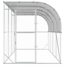 vidaXL Fali Tyúkól Ezüst 600 x 150 x 215 cm Horganyzott Acél