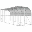 vidaXL Fali Tyúkól Ezüst 600 x 150 x 215 cm Horganyzott Acél