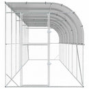vidaXL Fali Tyúkól Ezüst 600 x 150 x 215 cm Horganyzott Acél