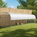 vidaXL Fali Tyúkól Ezüst 600 x 150 x 215 cm Horganyzott Acél