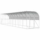 vidaXL Fali Tyúkól Ezüst 600 x 150 x 215 cm Horganyzott Acél