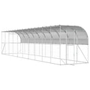 vidaXL Fali Tyúkól Ezüst 600 x 150 x 215 cm Horganyzott Acél