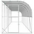 vidaXL Fali Tyúkól Ezüst 600 x 150 x 215 cm Horganyzott Acél