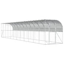 vidaXL Fali Tyúkól Ezüst 600 x 150 x 215 cm Horganyzott Acél