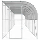 vidaXL Fali Tyúkól Ezüst 600 x 150 x 215 cm Horganyzott Acél