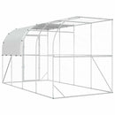 vidaXL Falat támasztó tyúkól Ezüst 400 x 200 x 215 cm Horganyzott Acél