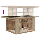 vidaXL Kerti Kanapé Szett 7 db Beige és Krémszínű polirattan